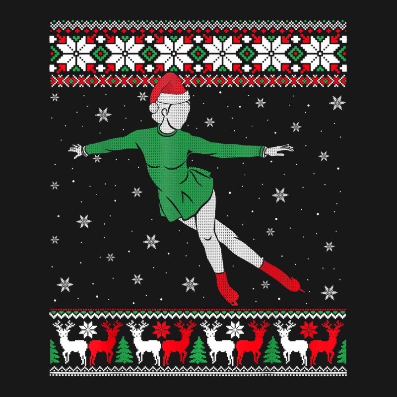 Figure Skating Dancer Ice Skate Dancing Happy Holidays T Shirt Flannel Shirt by marge3nstbo | Artistshot