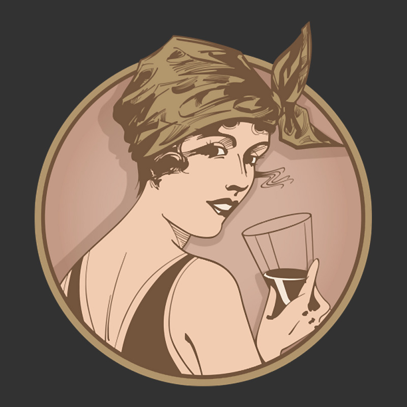 Lady Drinking Wine. Art Deco Style Illustration Design. Baby Bodysuit | Artistshot