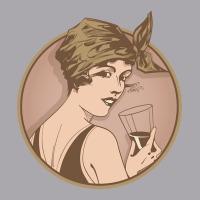 Lady Drinking Wine. Art Deco Style Illustration Design. Youth 3/4 Sleeve | Artistshot