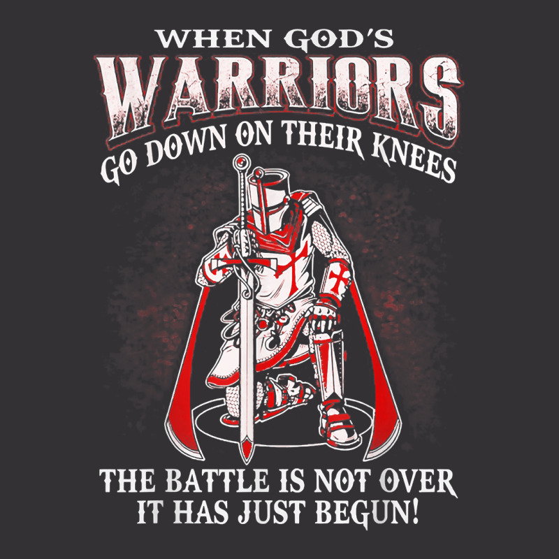 Crusader Knight Templar Warrior Of God   When Warriors Kneel T Shirt Vintage Hoodie | Artistshot