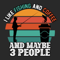 I Like Fishing And Coffee And Maybe 3 People Printed Hat | Artistshot