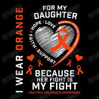 Ms Fight Daughter Multiple Sclerosis Awareness Adjustable Cap | Artistshot