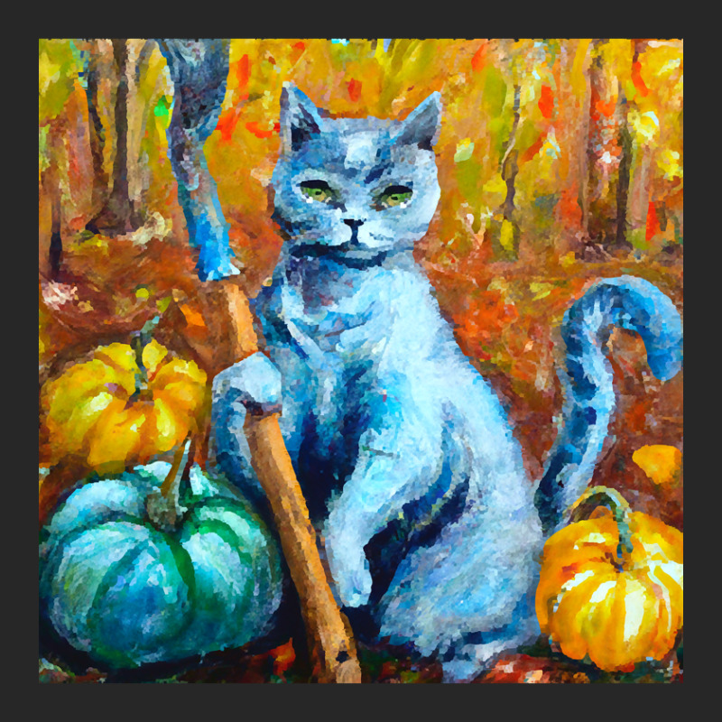 Blue Cat Is Tending To The Pumpkin Harvest Men's T-shirt Pajama Set by Sizemore Adame | Artistshot