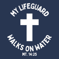 My Lifeguard Walks On Water Jesus Christ Christian Faith Men Denim Jacket | Artistshot