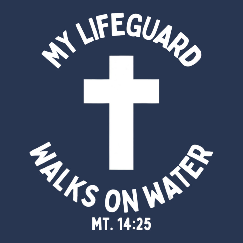 My Lifeguard Walks On Water Jesus Christ Christian Faith Men Denim Jacket | Artistshot