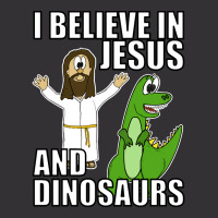 I Believe In Jesus And Dinosaurs Funny Christian Humor Vintage Short | Artistshot