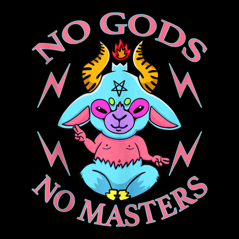 No Gods No Masters Retro Gay Pentagram Atheist Satanism Adjustable Cap by rastyrocl | Artistshot