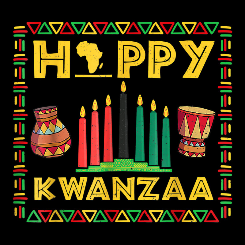 Happy Kwanzaa Kinara, Mishumaa With 7 Principles T Shirt Zipper Hoodie by gswarnkab | Artistshot