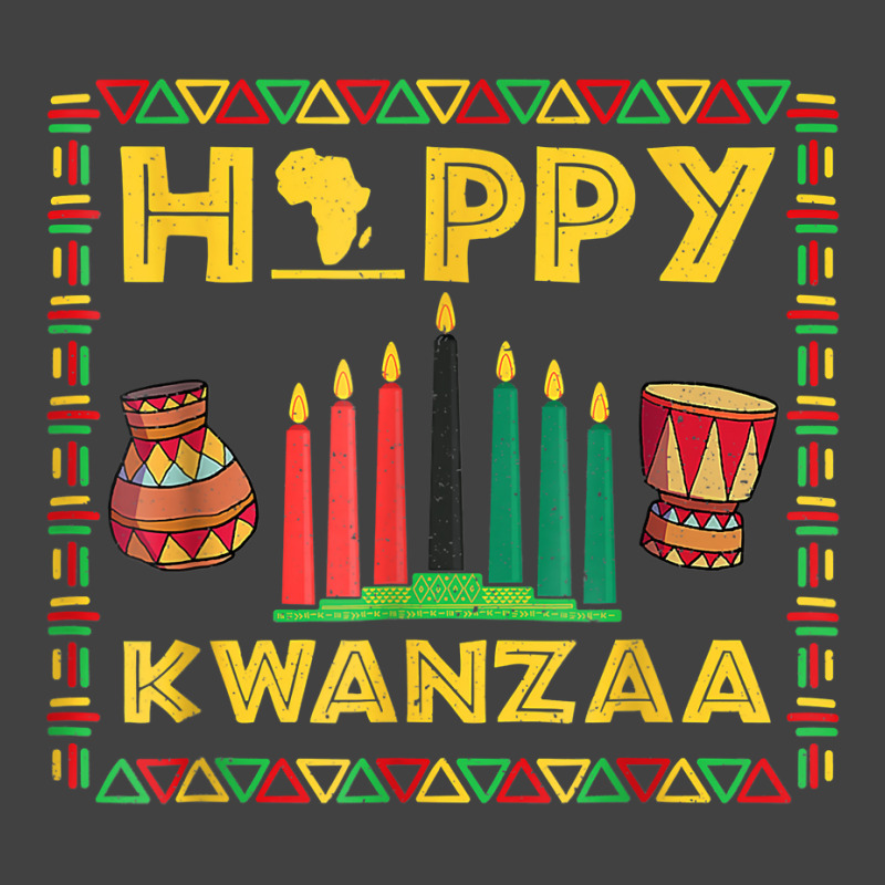 Happy Kwanzaa Kinara, Mishumaa With 7 Principles T Shirt Vintage T-Shirt by gswarnkab | Artistshot