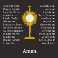 Anima Christi Tshirt Soul Of Christ Sanctify Catholic Latin Racerback Tank | Artistshot