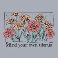 Mind Your Own Uterus Vintage Carnation Flowers Feminist Tank Dress | Artistshot