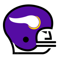 Vintage 70's-Styled Helmet Decal - Vikings (Horn) - Minnesota Vikings - Kids  T-Shirt