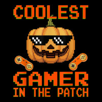 Kids Halloween Coolest Gamer In The Patch Boys Girls Pumpkin Pocket T-shirt | Artistshot