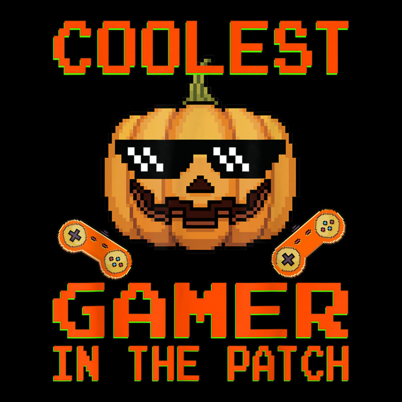 Kids Halloween Coolest Gamer In The Patch Boys Girls Pumpkin Pocket T-shirt | Artistshot