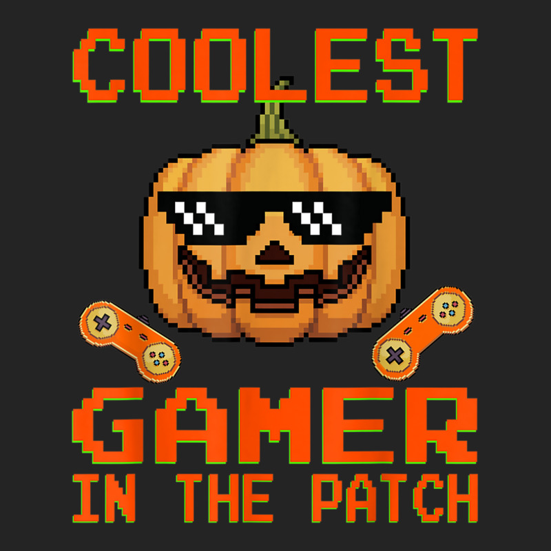 Kids Halloween Coolest Gamer In The Patch Boys Girls Pumpkin 3/4 Sleeve Shirt | Artistshot