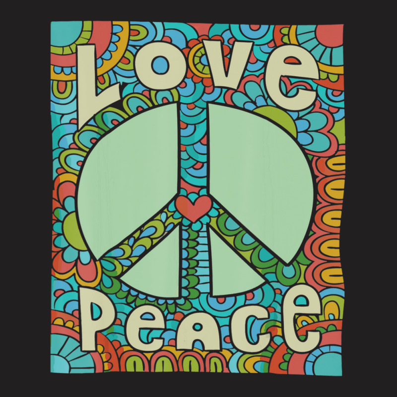 Peace Sign Love 60s 70s Tie Die Hippie Costume T-shirt | Artistshot