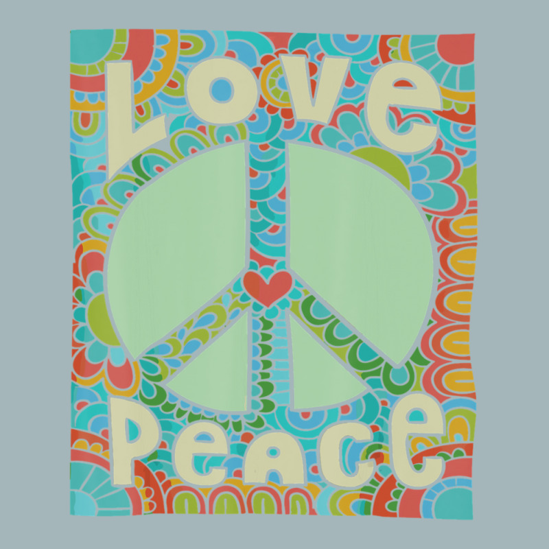 Peace Sign Love 60s 70s Tie Die Hippie Costume Unisex Sherpa-lined Denim Jacket | Artistshot