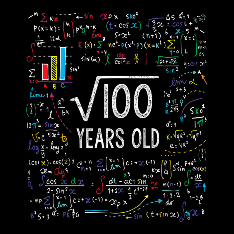 Kids Square Root Of 100 10th Birthday 10 Year Old Gifts Math Bday Men's Long Sleeve Pajama Set | Artistshot