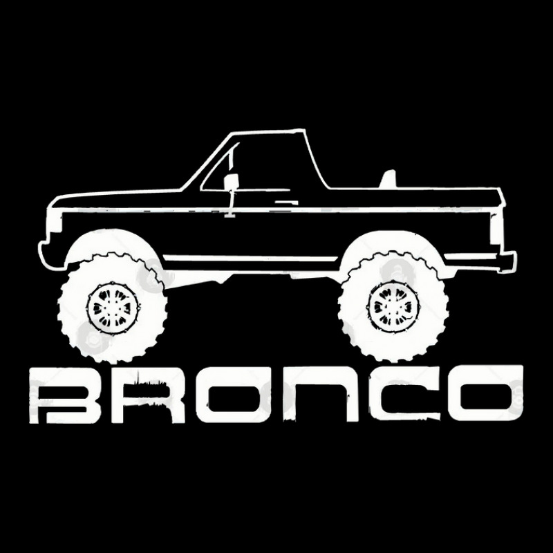 1987 1991 Bronco Side Topless White Print Zipper Hoodie | Artistshot