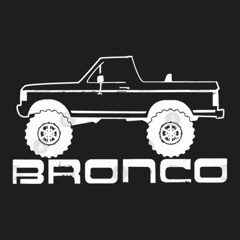 1987 1991 Bronco Side Topless White Print Classic T-shirt | Artistshot