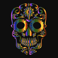 Colorful Sugar Skull For Mexican Day Of The Dead Crop Top | Artistshot