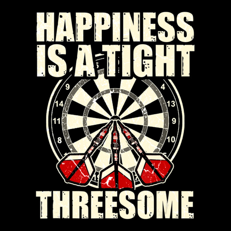 Darts Funny Happiness Is A Tight Threesome Club Gif Men's Long Sleeve Pajama Set by degreesgunner | Artistshot