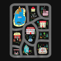 Play Cars On Dad's Back Mat Road Car Race Track Baby Bibs | Artistshot