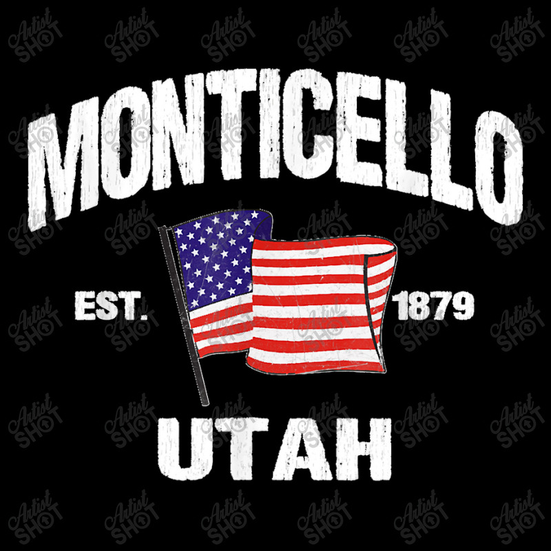 Monticello Utah Ut Usa Stars & Stripes Vintage Style Adjustable Cap by JOHNDTROUTMAN | Artistshot