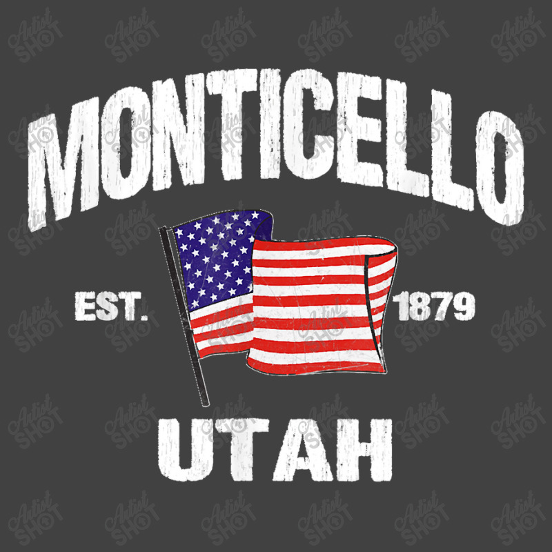 Monticello Utah Ut Usa Stars & Stripes Vintage Style Vintage T-Shirt by JOHNDTROUTMAN | Artistshot