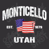 Monticello Utah Ut Usa Stars & Stripes Vintage Style Vintage Hoodie And Short Set | Artistshot