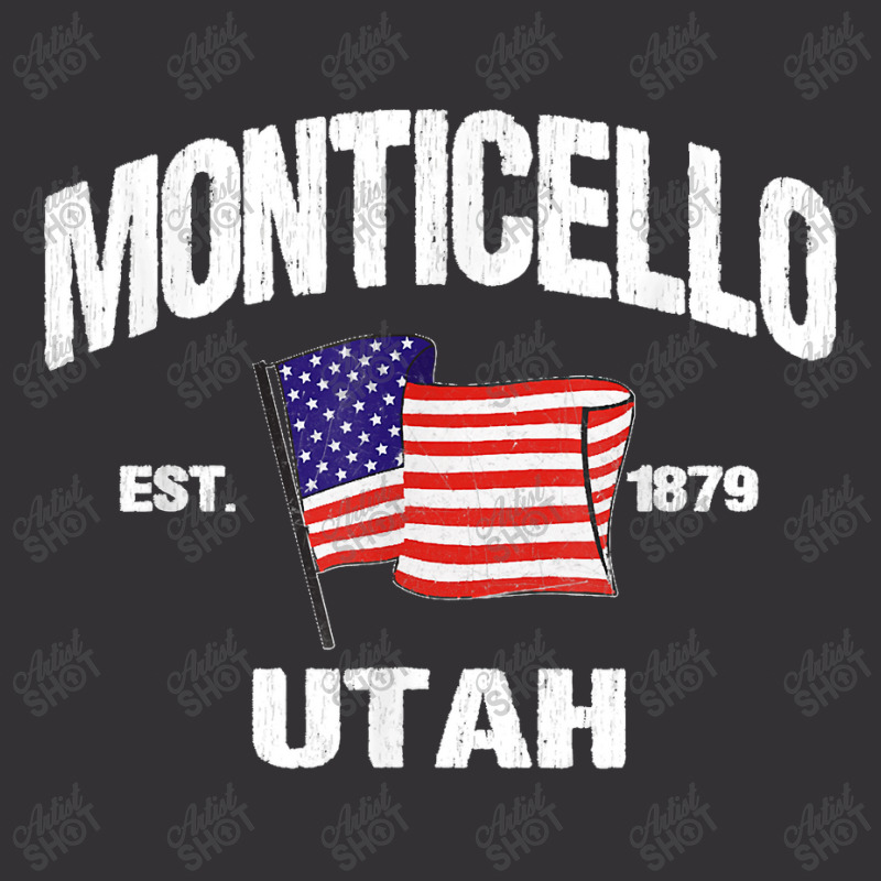 Monticello Utah Ut Usa Stars & Stripes Vintage Style Vintage Hoodie And Short Set by JOHNDTROUTMAN | Artistshot