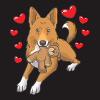 Bedouin Sheepdog T  Shirt Canaan Dog With Stuffed Animal And Hearts T Waist Apron | Artistshot