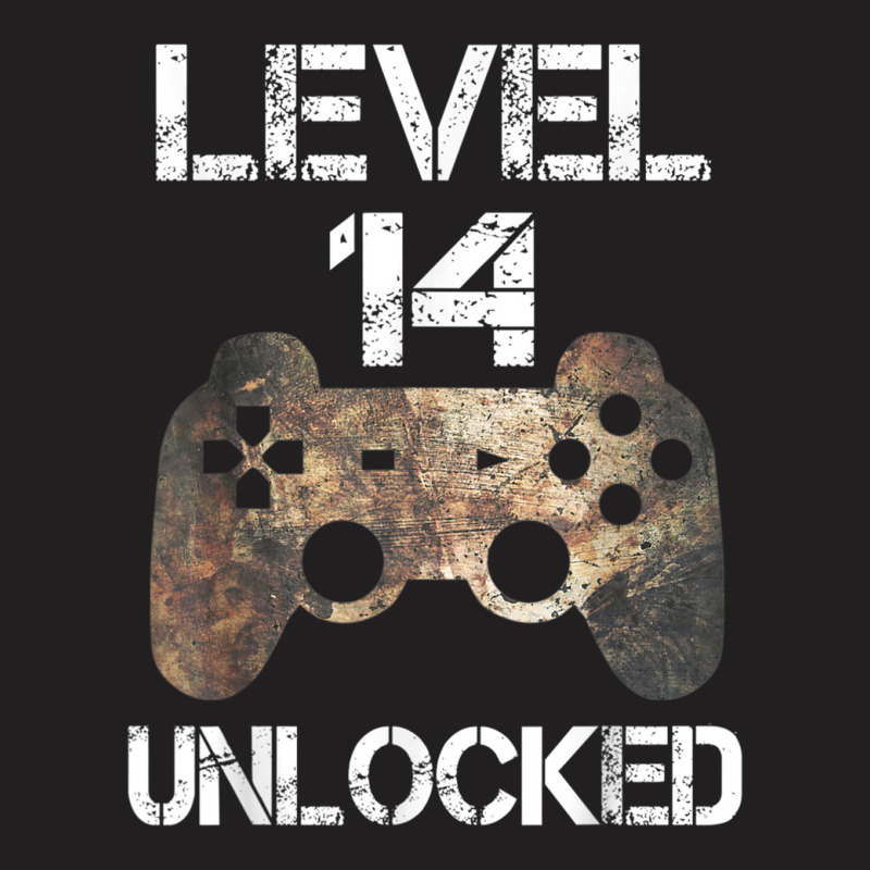 Level 14 Unlocked Boys 14th Birthday 14 Year Old Gamer T-shirt | Artistshot