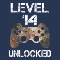 Level 14 Unlocked Boys 14th Birthday 14 Year Old Gamer Men Denim Jacket | Artistshot