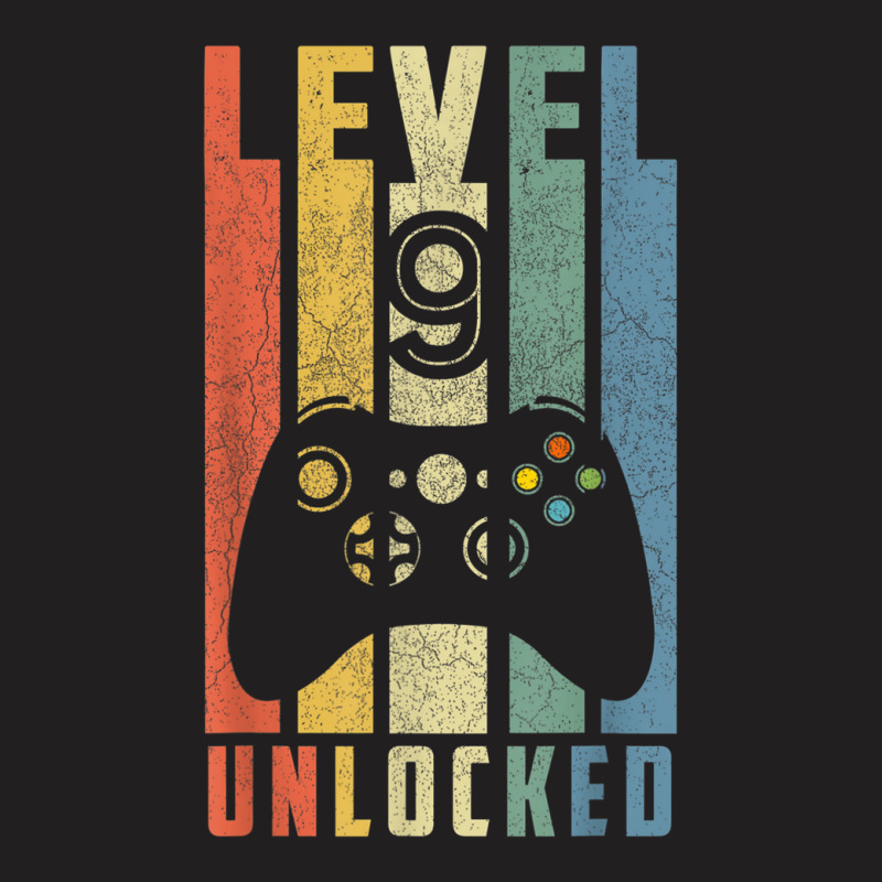 Level 9 Unlocked Tshirt 9th Video Gamer Birthday Boy Gifts T-shirt | Artistshot