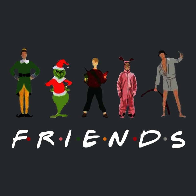 Christmas Grinch Kevin Friends Characters For Dark Crewneck Sweatshirt | Artistshot