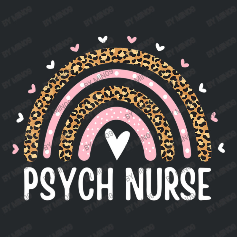 Psych Nurse Nursing Leopard Rainbow Psychiatric Nurse Women Crewneck Sweatshirt by Min09 | Artistshot