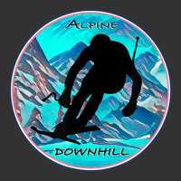 Cool Alpine Downhill Ski Racer Silhouette Mountain Scene Baby Bodysuit | Artistshot