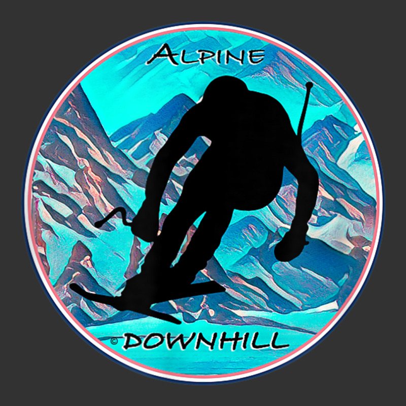 Cool Alpine Downhill Ski Racer Silhouette Mountain Scene Baby Bodysuit | Artistshot