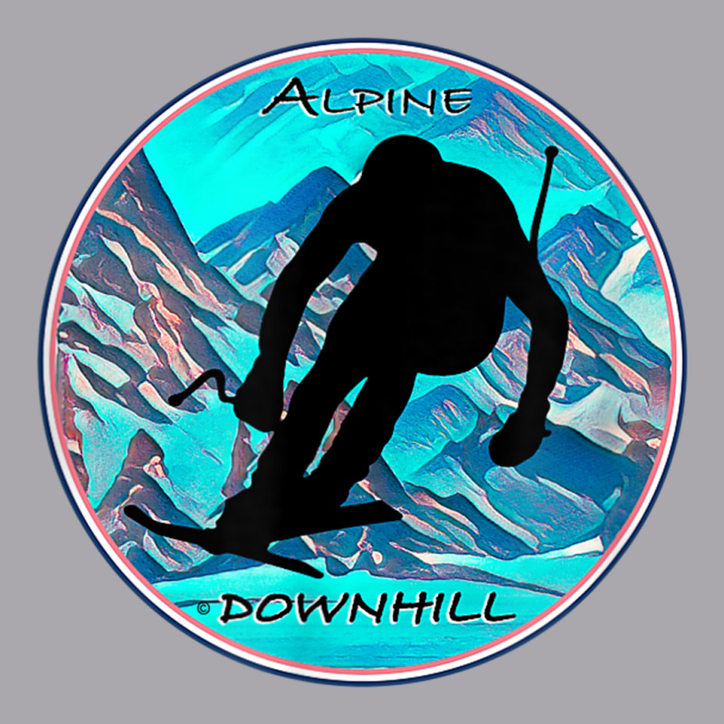 Cool Alpine Downhill Ski Racer Silhouette Mountain Scene Youth 3/4 Sleeve | Artistshot