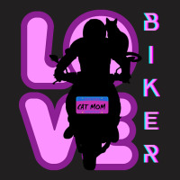 Biker And Best Cat Mom Motorcycle Rider Purple T-shirt | Artistshot