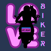 Biker And Best Cat Mom Motorcycle Rider Purple Men Denim Jacket | Artistshot