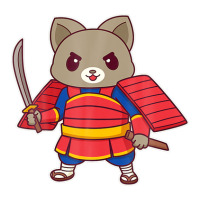 Kawaii Samurai Ninja Cat Sticker | Artistshot