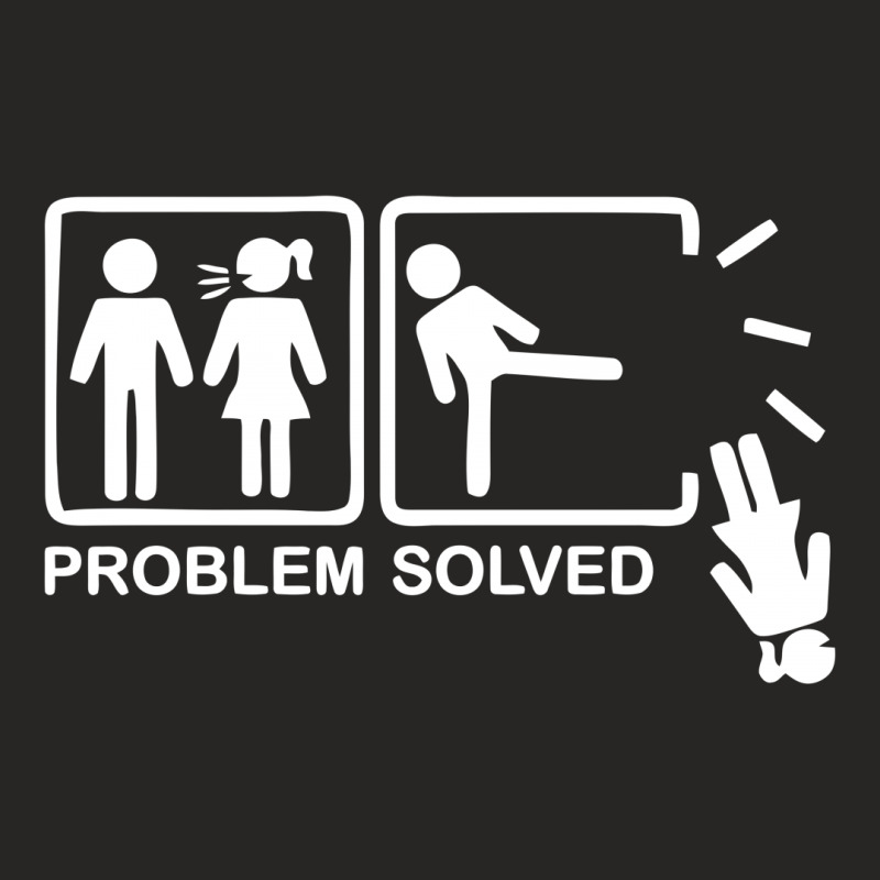 Problem Solved Funny Angry Bridge Ladies Fitted T-Shirt by BON T-SHIRT | Artistshot