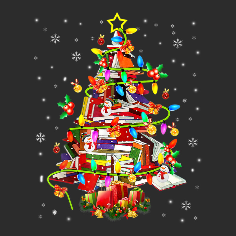 Xmas Tree Library Xmas Lights Tree Book Lover Librarian Exclusive T-shirt by lequyardore4 | Artistshot