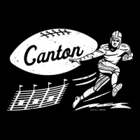 Vintage Football Canton Bulldogs White Canton Wordmark Women's V-neck T-shirt | Artistshot