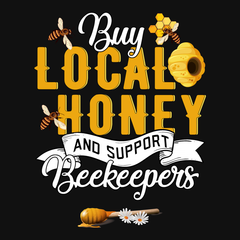 Buy Local Honey And Support Beekeepers Motorcycle License Plate | Artistshot