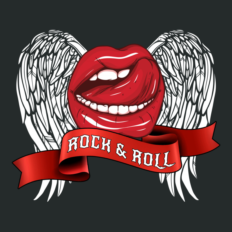 Rock And Roll Lip Women's Triblend Scoop T-shirt | Artistshot