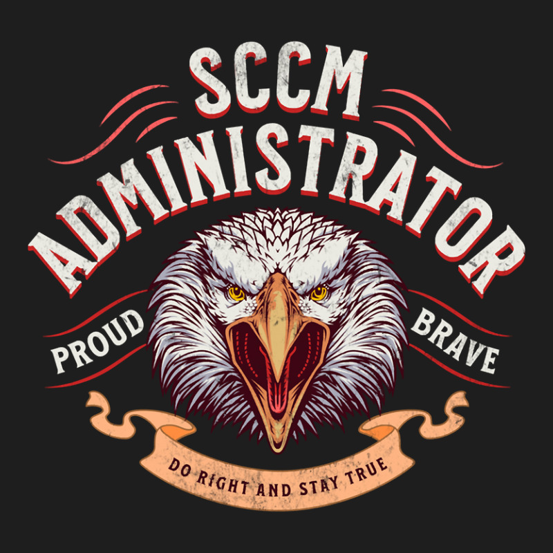 Sccm Administrator Proud And Brave Eagle Classic T-shirt by femalesbaubles | Artistshot