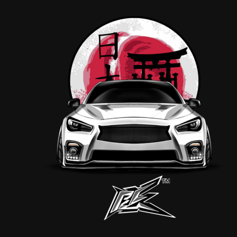 Infiniti Q50 Stanced White Graphic T-shirt by KyungSavard | Artistshot